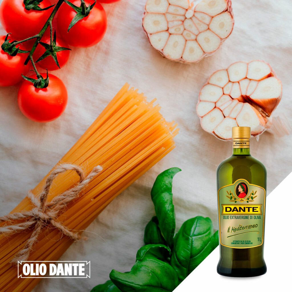 Aceite de Oliva Extra Virgen Dante Mediterraneo Ambientada