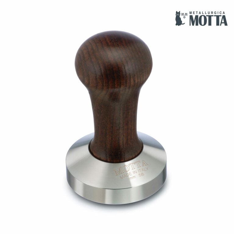 Tamper 58 mm con base plana en acero y asa de madera ITALGLO S.R.L.